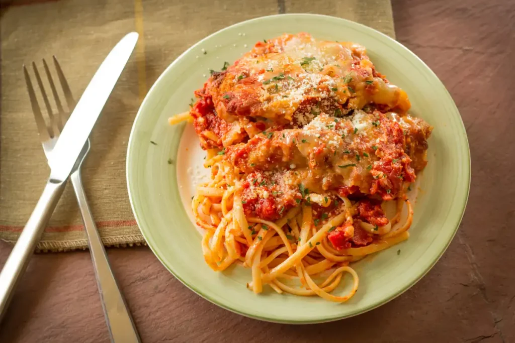 Garlic Parmesan Chicken Pasta