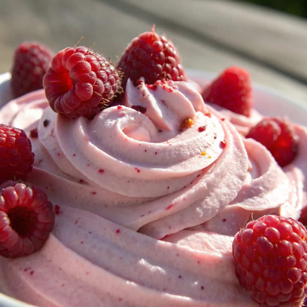 Whipped Raspberry Protein Mousse