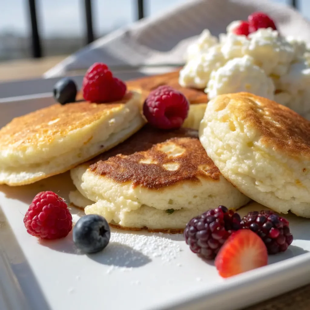 3-Minute Blender Cottage Cheese Pancakes
