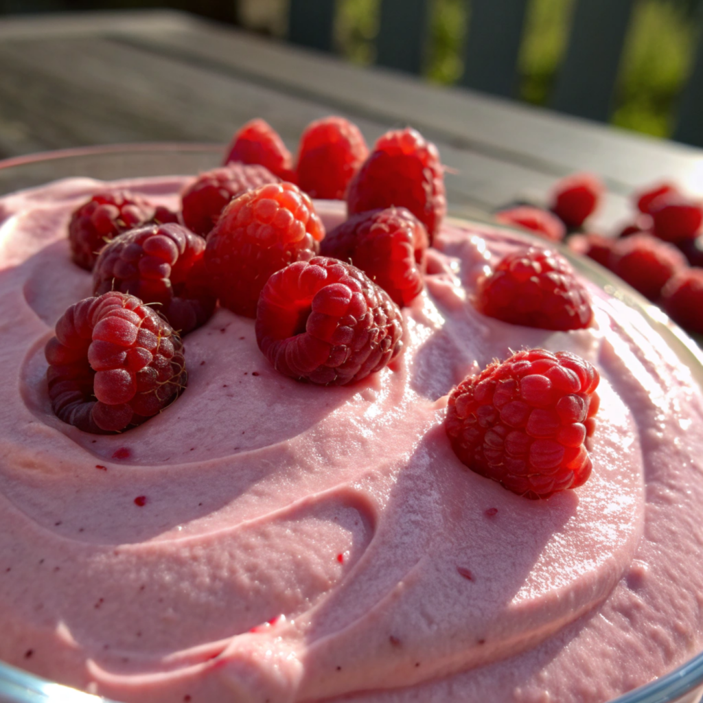 Whipped Raspberry Protein Mousse