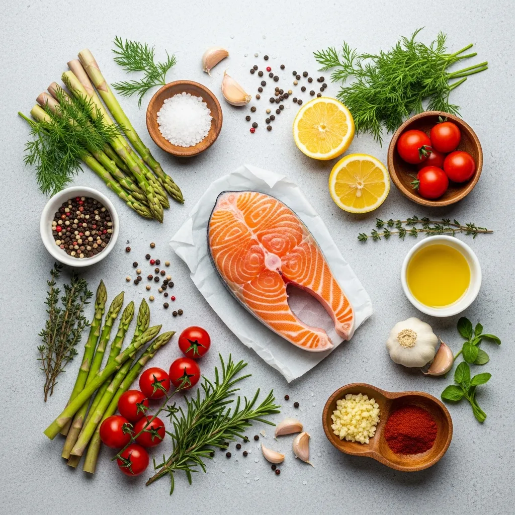Ingredients for Crispy Air Fryer Salmon