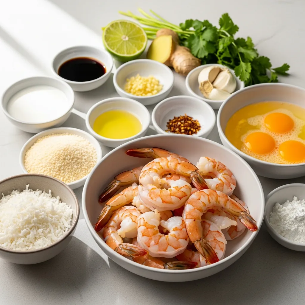 Ingredients for Best Chinese Coconut Shrimp (Buffet Style)