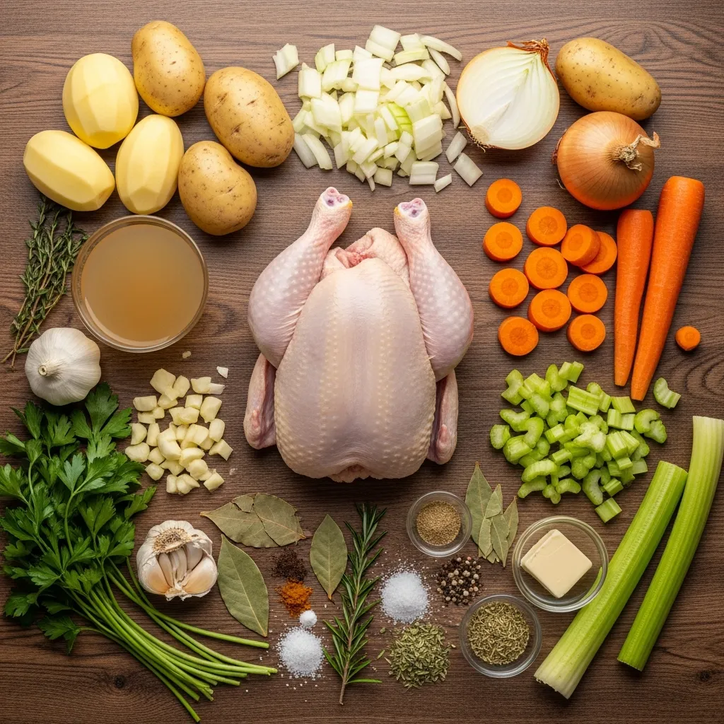 Ingredients for Rich Instant Pot Chicken Potato Soup
