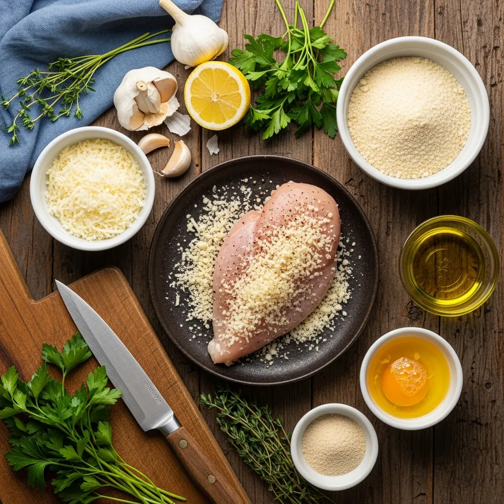 Ingredients for LongHorn Parmesan Chicken