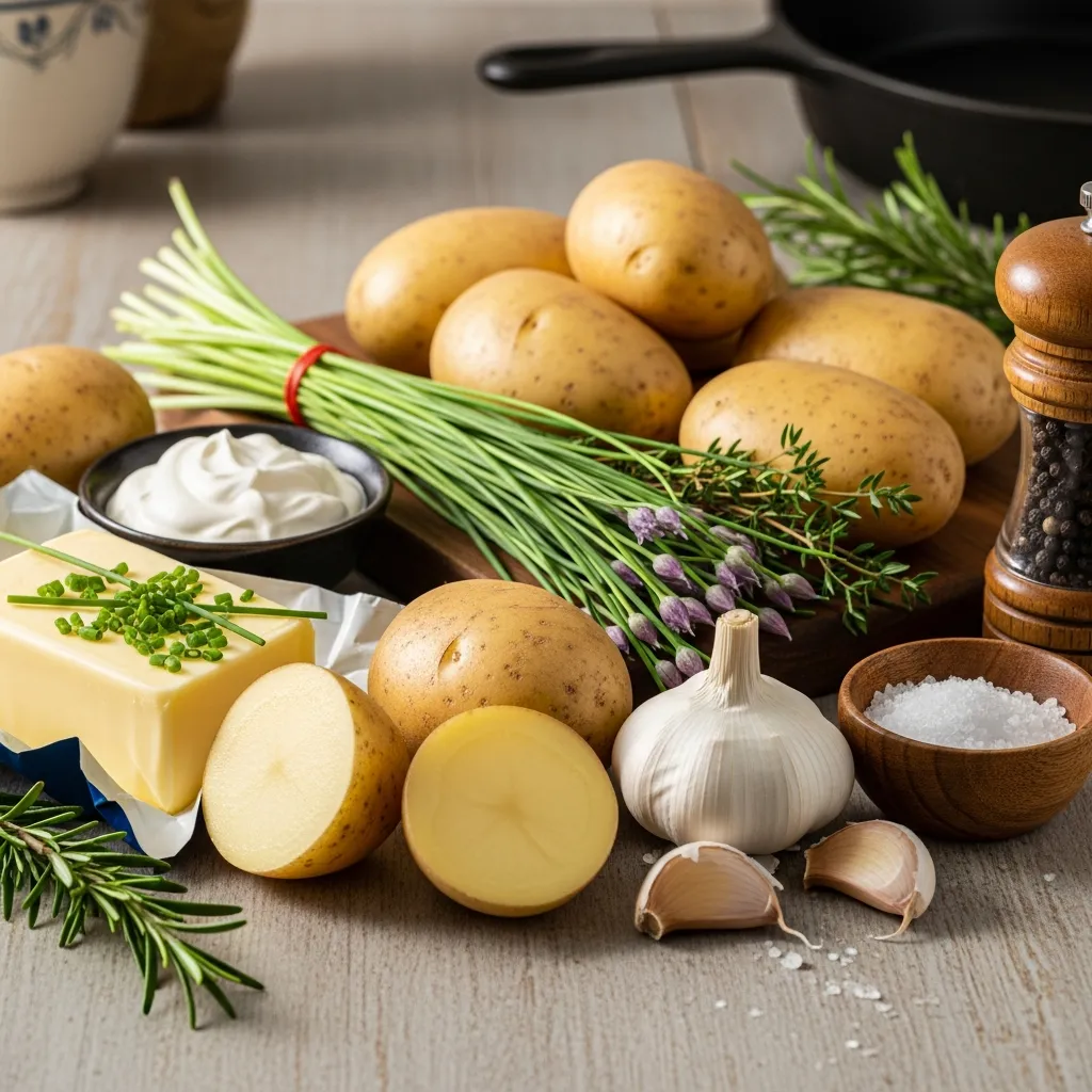 Ingredients for Irish Potatoes – Creamy, Buttery & Classic Comfort Side!
