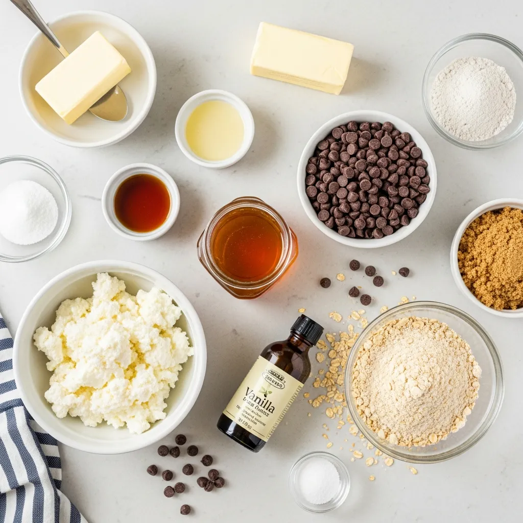 Ingredients for Chocolate Chip Cottage Cheese 