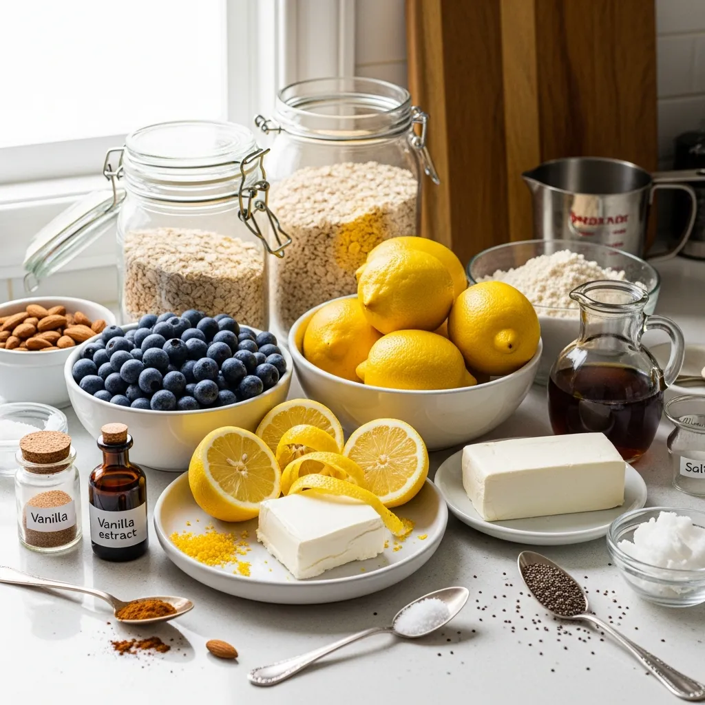 Ingredients for Blueberry Lemon 